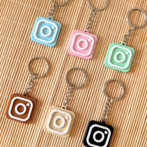 NFC Instagram Schlüsselanhänger | 3D-gedruckt | Personalisierter Namensanhänger