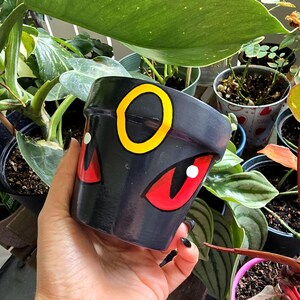 Umbreon Terracotta Pot: 4 Inch Planter