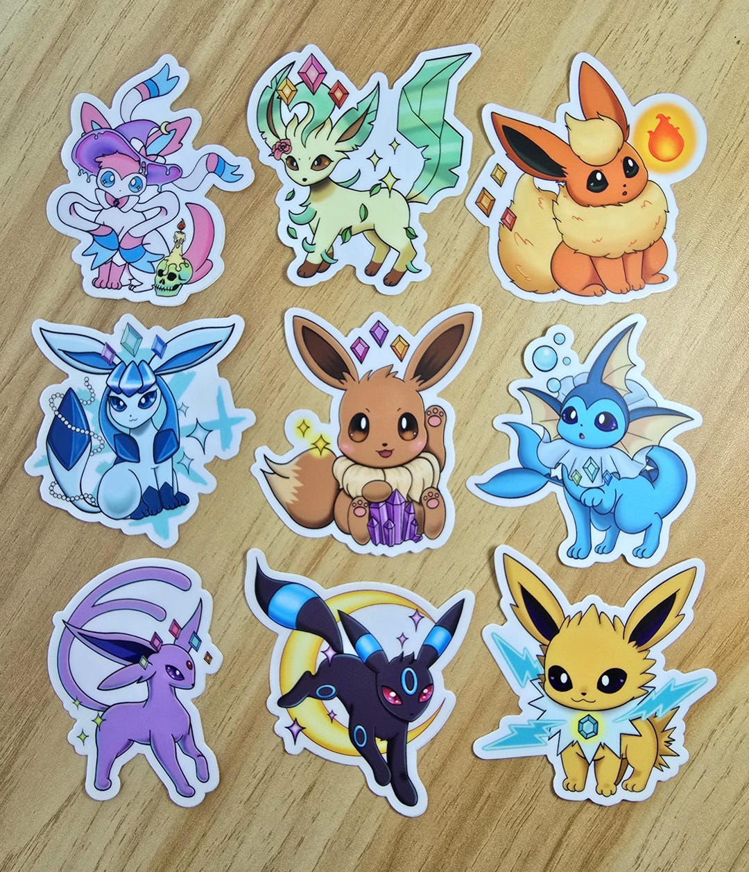 Complete Eeveelution Sticker Set - Etsy