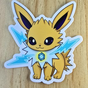Jolteon Crystal Eeveelution Sticker