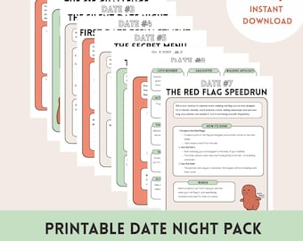 Couples Date Night Game PDF – Funny Printable Relationship Challenges & Conversation Starters