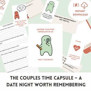 Cápsula del Tiempo para Parejas: Actividad para una Noche de Citas, Regalo Divertido para Parejas, Ideas de Escritura para Parejas, Libro de Recuerdos de Aniversario
