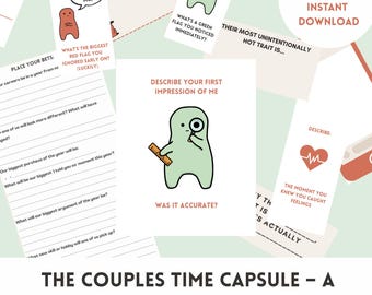 Couples Time Capsule: Date Night Activity & Relationship Keepsake Book