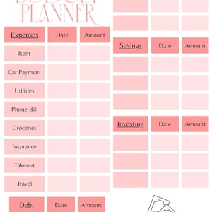 Montly Budget Planning Template