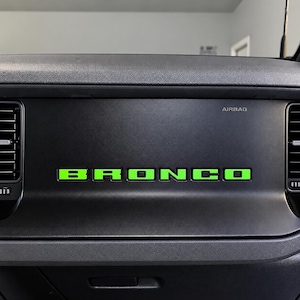 Bronco Dash Inlays, 2024–2026 Ford Interior Trim Letters