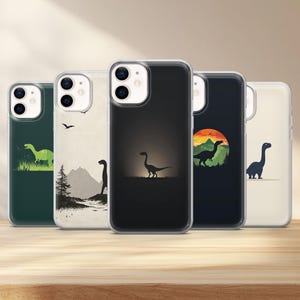 Dinosaur Phone Case Jurassic Cover for iPhone 16e, 15, 14, 13, 12, 11, XS & Samsung S25, S24, S23, S22, A55, A54, A16, A15 Pixel 9, 8, 7, 6