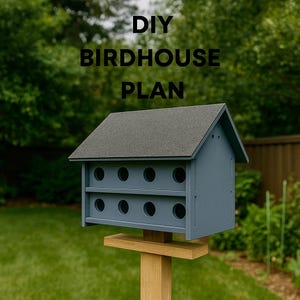 DIY Large Bird House Plans: Easy Woodworking PDF (Digital Download)