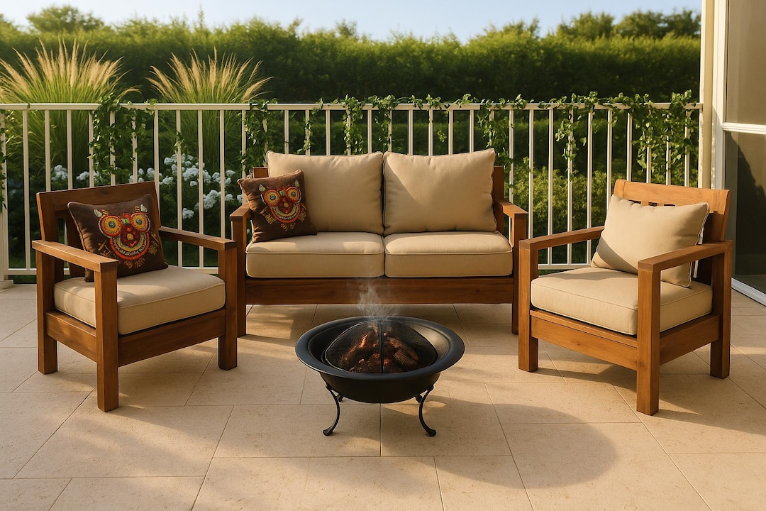 DIY Outdoor Sofa Set Plans – Patio Furniture Blueprints for Garden ...