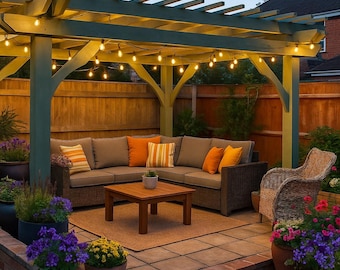 10x12 DIY Pergola Plan – Modern Woodworking Project, Simple Garden Pergola Plans, Instant Download