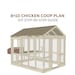 Plano de gallinero / Gallinero casero / Guía fácil para construir un gallinero en el jardín / Planos de gallineros para 6-10 gallinas / Descarga instantánea