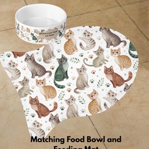 Personalized Cat Bowl - Whisker-Lickin' Good, Custom Kitty Dish for Cat Lovers, Pet Feeding Bowl, Unique Gift for Cat Owners, Cat Theme