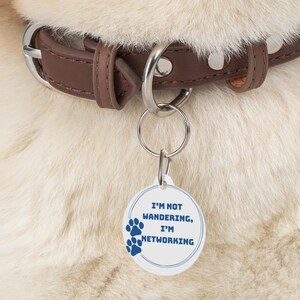 Custom Pet Tag Networking Pet Tag, Custom Pet ID Tag, Fun Dog Tag, Personalized Pet Accessory, Dog Lover Gift, Unique Pet Name Tag, Cat Tag