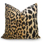 Leopard Velvet Pillow Cover - Gold - Leopard Pillow - Velvet Pillow - Gold Pillow - Decorative Pillow - Designer Pillow