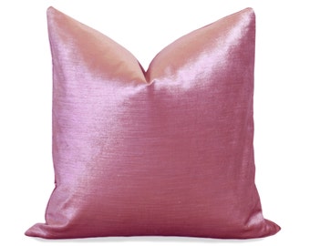 Glisten Velvet Pillow Cover - Pink - Pink Velvet Pillow - Pink Pillow Cover - Velvet Pillow - Decorative Pillow - Designer Pillow