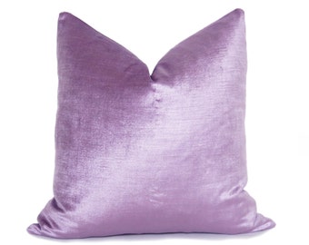 Glisten Velvet Pillow Cover - Orchid - Lavender Pillow - Purple Pillow - Orchid Pillow - Velvet Pillow - Decorative Pillow - Designer Pillow