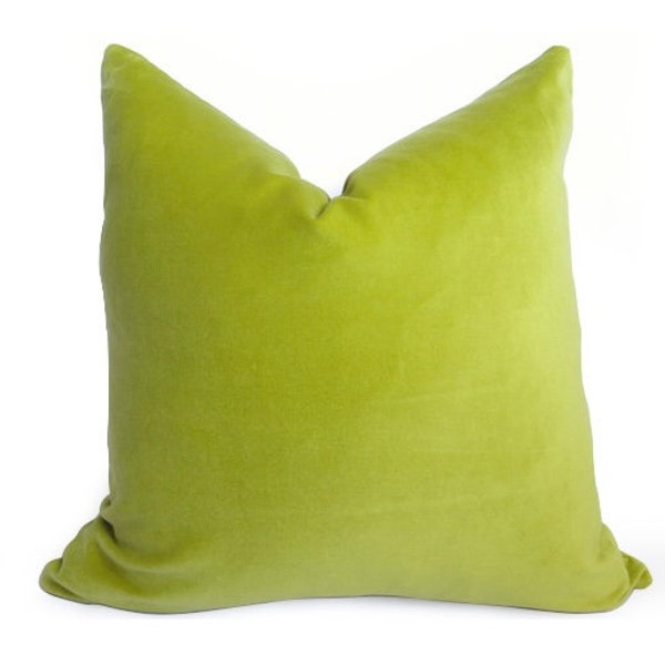 Elite Velvet Pillow Cover - Lime - Chartreuse - Lime Green Pillow - Velvet Pillow - Green Pillow - Decorative Pillow - Bright Green Pillow