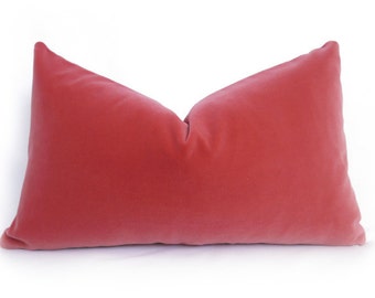 salmon colored pillows