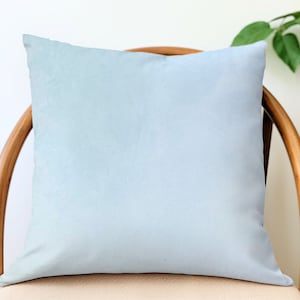 Powder Blue Velvet Pillow Cover - Sky Blue - Velvet Pillow - Throw Pillow - Pillow Cover - Light Blue - Coastal Decor - Sofa Throw - Cushion