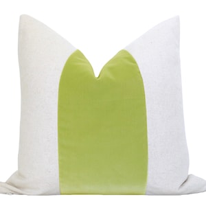 MEZZO Decorative Pillow Cover - Lime - Velvet Pillow - Linen Pillow -Chartreuse Pillow - Throw Pillow - Green Pillow