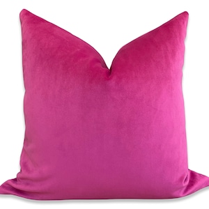 Funda de almohada de terciopelo belga - Magenta - Funda de almohada fucsia - Funda de almohada rosa - Funda de almohada de terciopelo - Funda de almohada decorativa