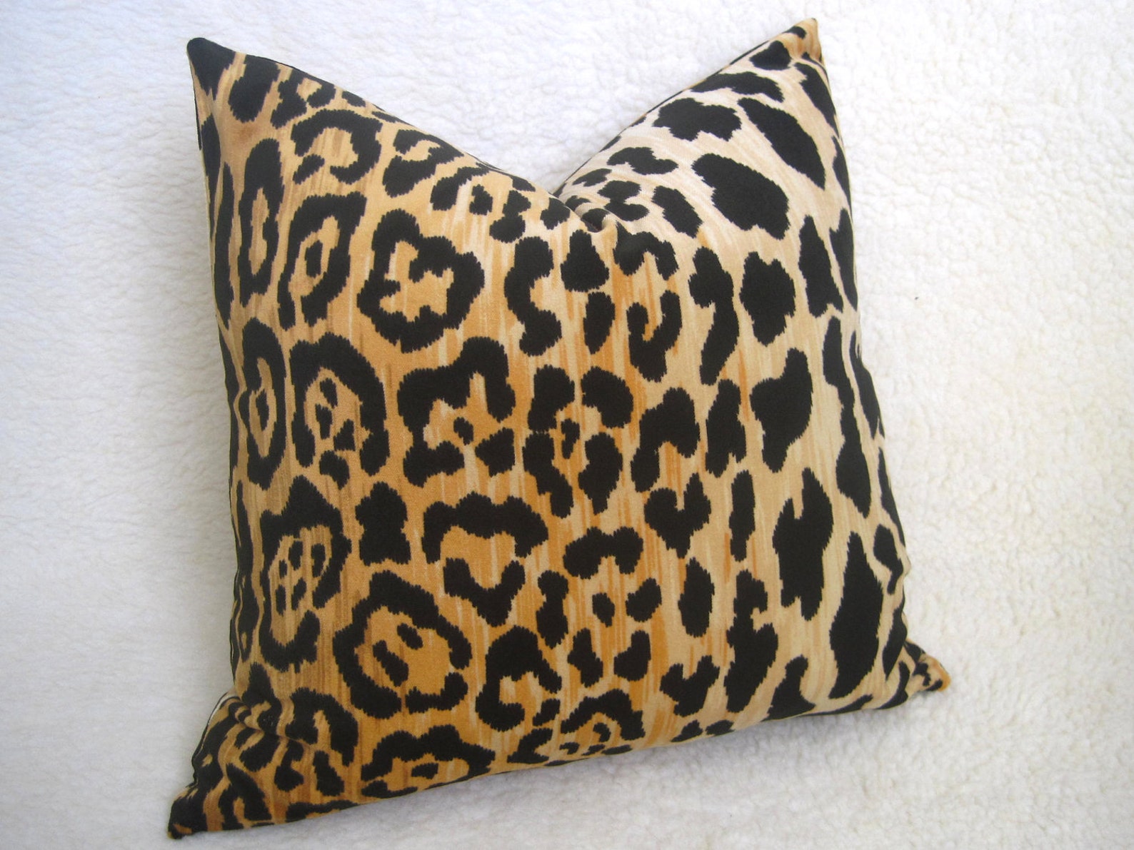 Leopard Velvet Pillow Cover Gold Leopard Pillow Velvet Etsy