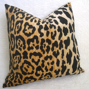 Leopard Velvet Pillow Cover Gold Leopard Pillow Velvet Pillow Gold Pillow Decorative Pillow Designer Pillow image 2