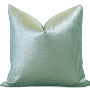 Glisten Velvet Pillow Cover - Teal Pillow - Teal Pillow - Light Aqua Pillow - Velvet Pillow - Decorative Pillow - Designer Pillow