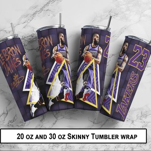 Lebron James Tumbler Wrap Png, 20oz 30 oz tumbler design, skinny tumbler Lebron James sublimation design Digital design only