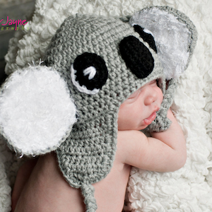 Instant Download PDF crochet pattern Koala hat  -  sizes newborn-1year-etsy