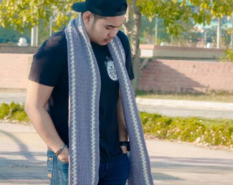 Instant Download PDF crochet pattern norton men scarf