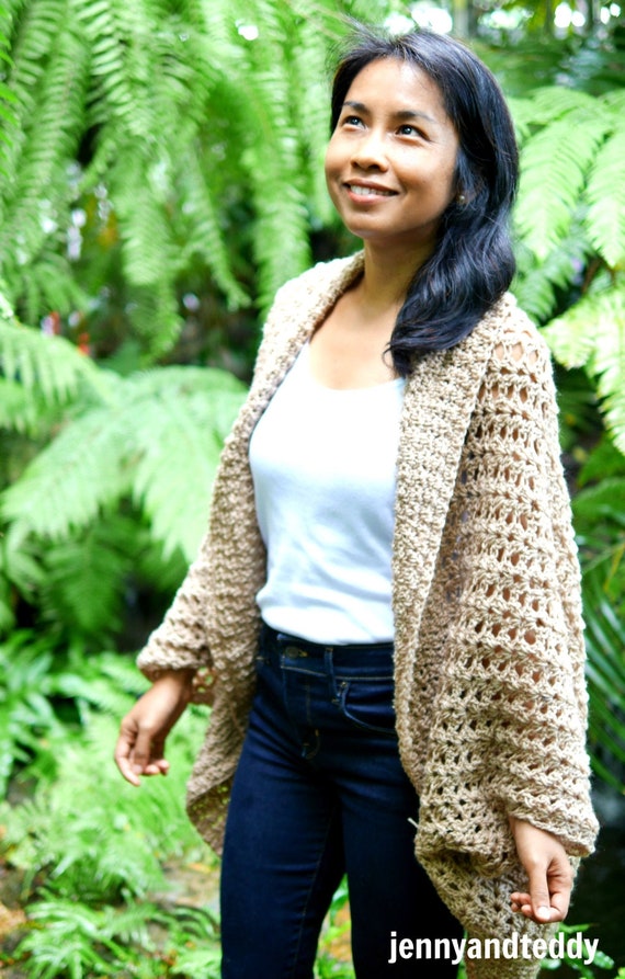 Crochet cocoon cardigan hotsell