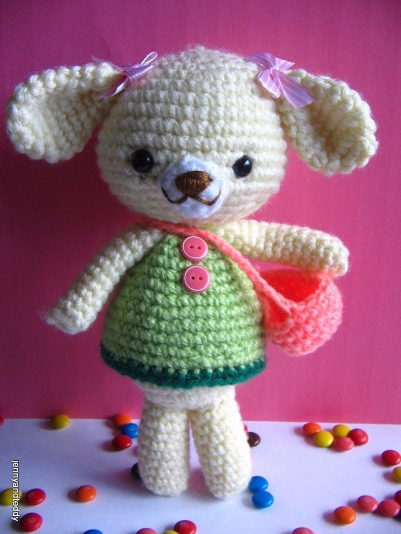 Instant Download PDF amigurumi crochet pattern sweet bear Emma and Emily kitten ,welcome to sell the finished item image 3