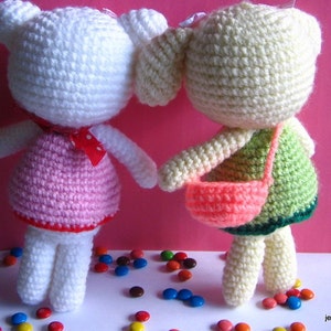 Instant Download PDF amigurumi crochet pattern sweet bear Emma and Emily kitten ,welcome to sell the finished item image 2
