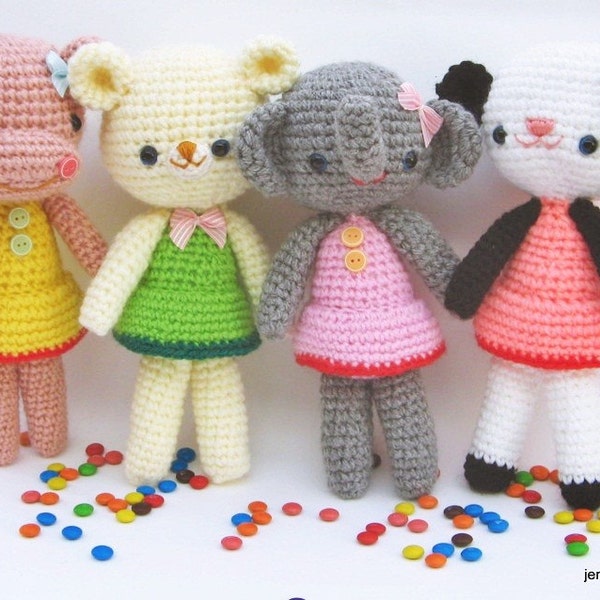 Instant Download PDF amigurumi crochet pattern girlgang ,welcome to sell the finished item-etsy