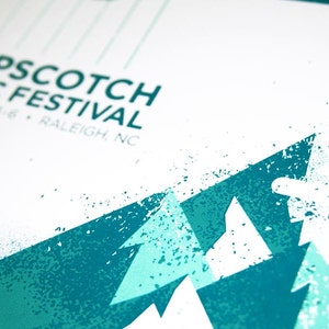Hopscotch Music Festival Poster - Limited Edition Silkscreen Poster - Hand Printed by Reedicus