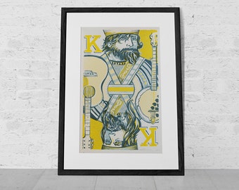 Kings Of Bluegrass - Limited Edition Silkscreen Poster - Hand Printed by Reedicus