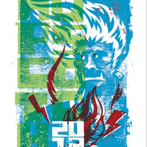 Raleigh&#39;s Posterscotch Hopscotch Show Poster  - Limited Edition Silkscreen Poster - Hand Printed by Reedicus