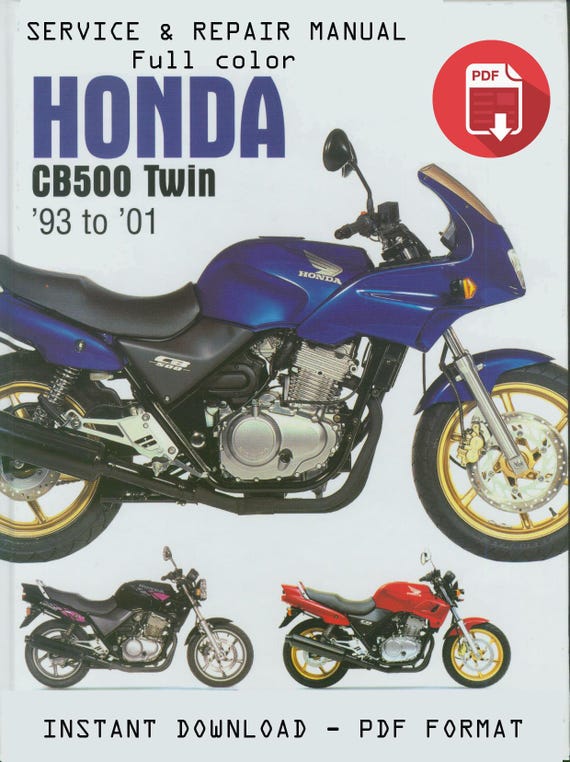 ホンダ CB500 ツイン 1993-2001 サービスおよび修理マニュアル PDF