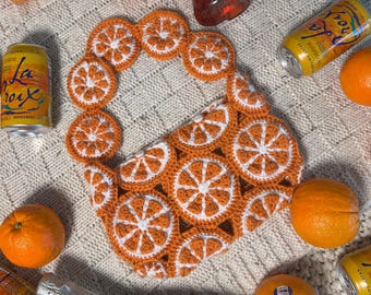 Aperol Spritz Bag Citrus Slice Crochet Pattern