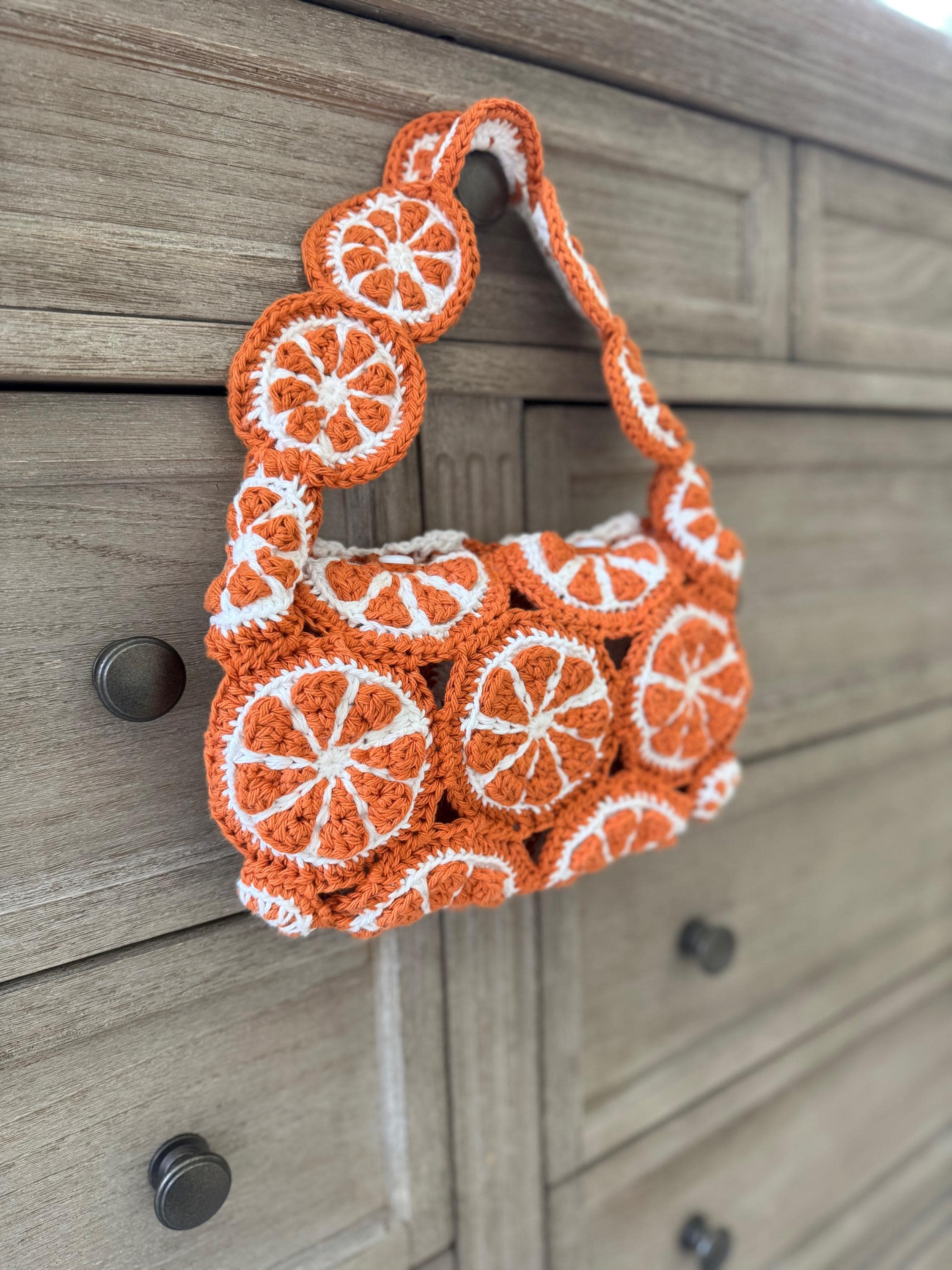 Aperol Spritz Bag Citrus Slice Crochet Pattern - Etsy