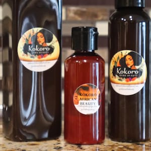 AfroGlow Hair Growth Formula - Hair Growth - Reduce Breakage - Natural Ingredients  - Moisturizes - Hot Oil Treatment - NO CHEMICALS - Vegan