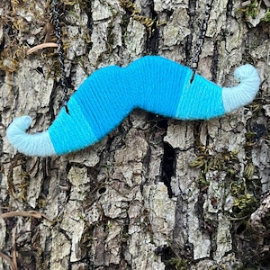Wrapped Mustache Necklace | Upcycled!