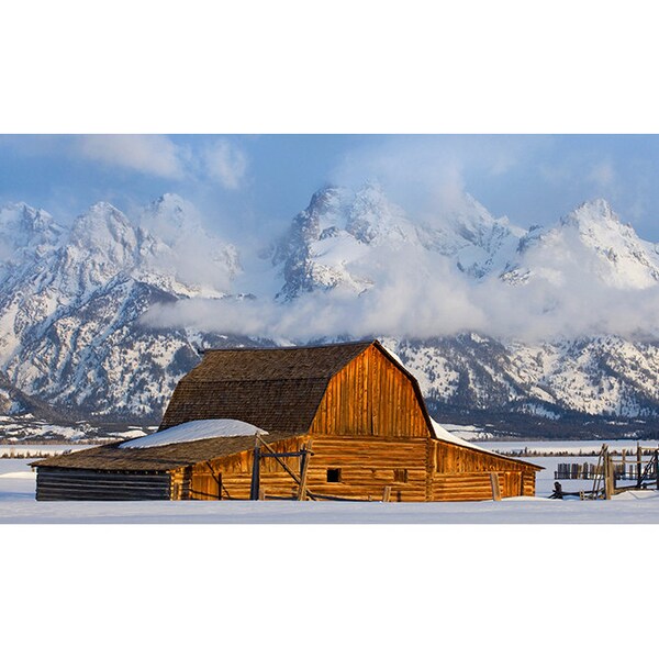 Moulton Barn Sunrise, Landscape Photography, Fine Art Photo Print, Grand Teton National Park, Mormon Row, Barn, Wyoming, Rustic, Decor