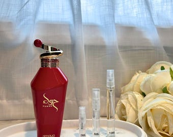 Zimaya Hawwa Red Perfume Sample: Middle Eastern Fragrance Decant