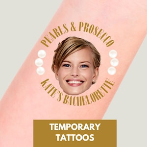 She Found Her Honey Honey, Mamma Mia Bachelorette, Bachelorette Tattoo, Bachelorette Tattoo, Temporary Tattoos, Groom Face Tattoo mamma Mia
