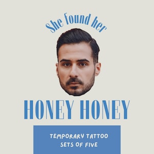 Mamma Mia, Custom Bachelorette Tattoo, She Found Her Honey Honey, Bachelorette Tattoo, Temporary Tattoos, Groom Face Tattoo
