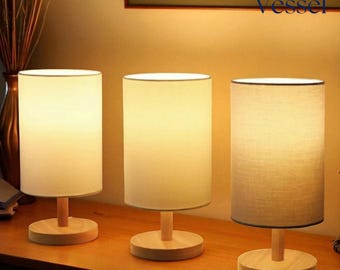 Boho 3D Printed Table Lamp – Artistic Wooden Night Light for Bedroom, Bedside, or Reading Nook