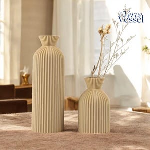Vase minimaliste, Vase géométrique, Vase fleur, Vase fleurs sèches, Vase bois, Vase design, Vase scandinave, Vase hygge, Décoration intérieur, Vase haut, Décoration mariage, Vase origami noir, Vase pampa