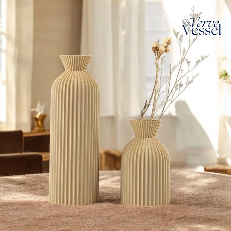 Vase minimaliste, Vase géométrique, Vase fleur, Vase fleurs sèches, Vase bois, Vase design, Vase scandinave, Vase hygge, Décoration intérieur, Vase haut, Décoration mariage, Vase origami noir, Vase pampa