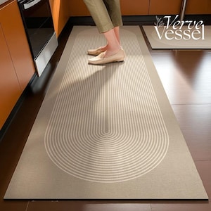 Non-Slip Diatomite Kitchen & Bath Mat | Quick Dry Absorbent Waterproof Floor Mat | Washable Rug for Bathroom, Kitchen Home Decor